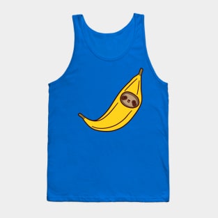 Banana Sloth Face Tank Top